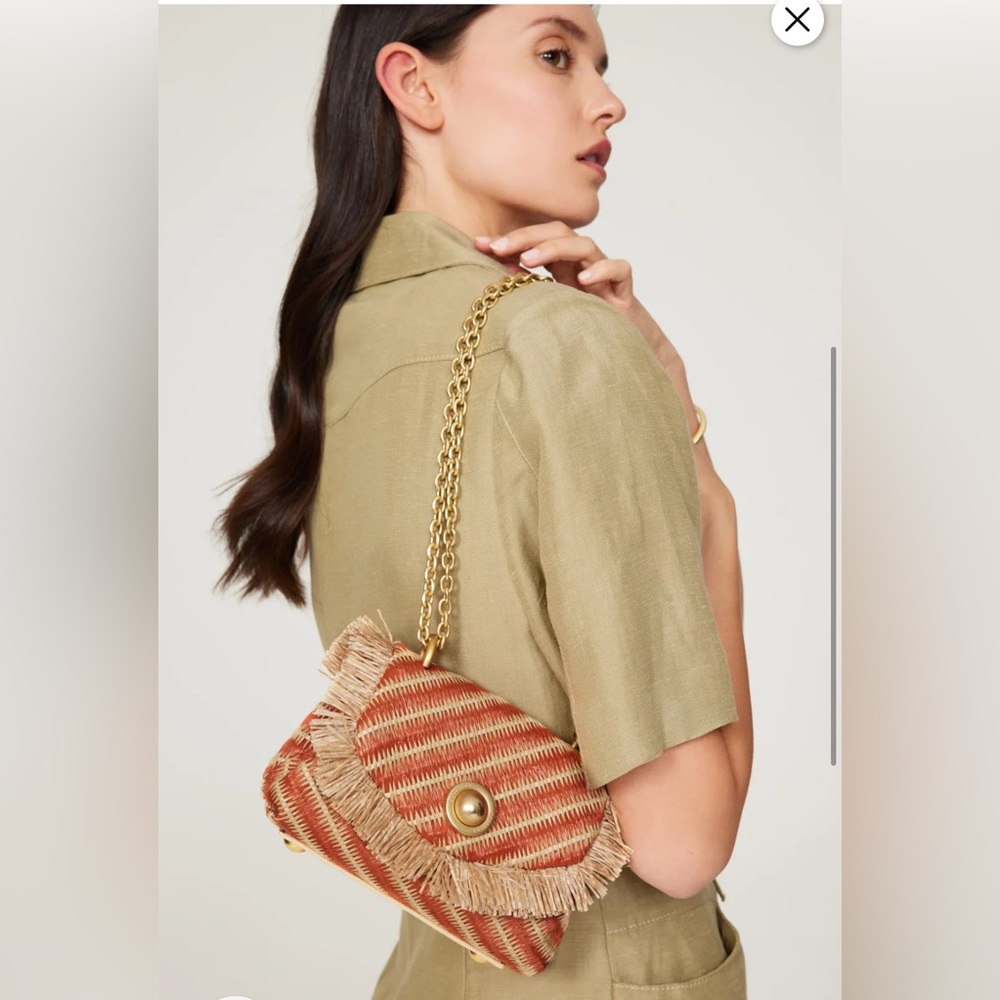 Kooreloo $380 retail Lalo Mini Straw Bag.